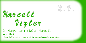 marcell vizler business card